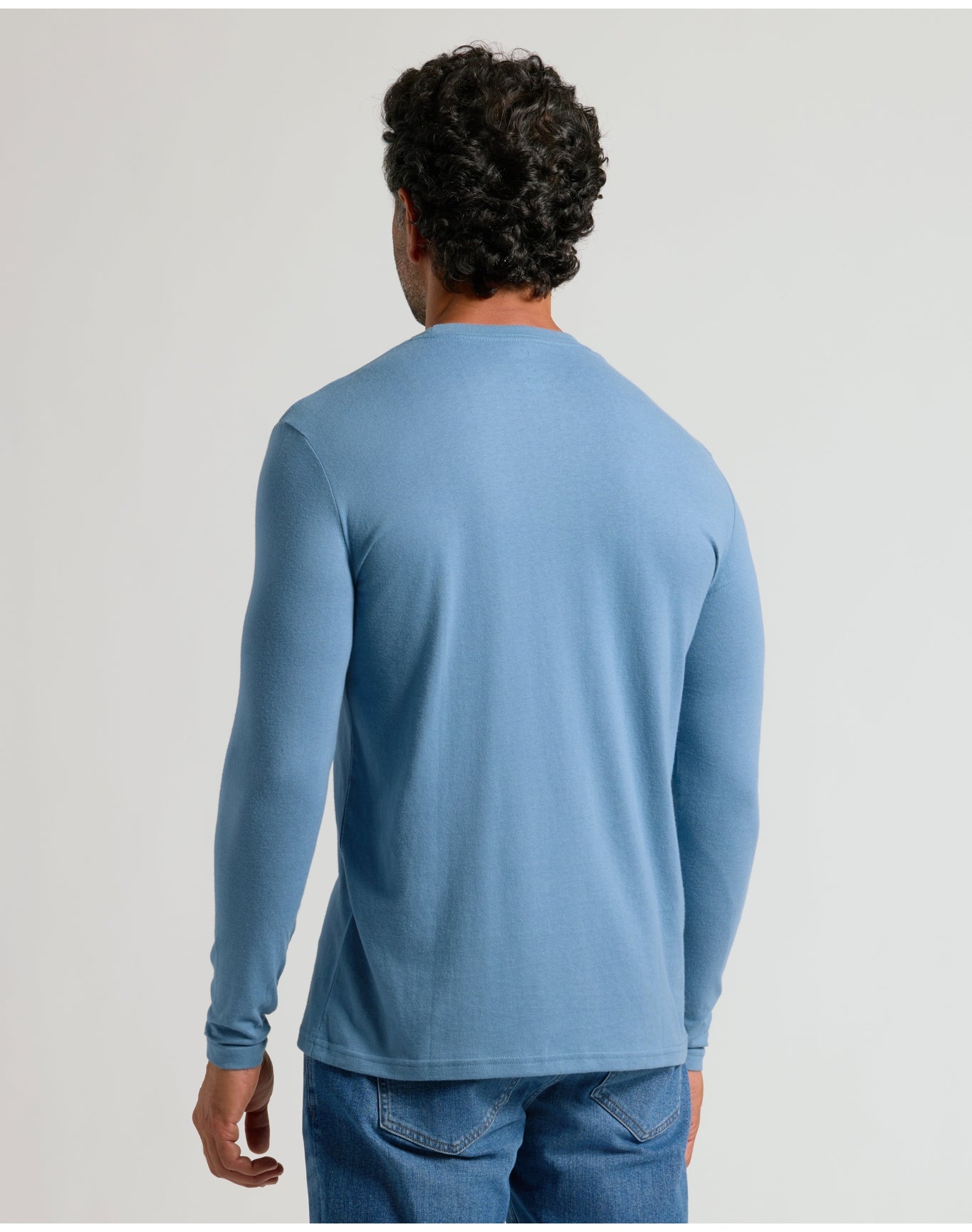 Classic Long Sleeve Crew Neck | Indigo