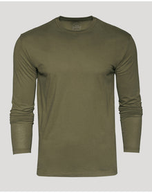 Classic Long Sleeve Crew Neck | Military Green