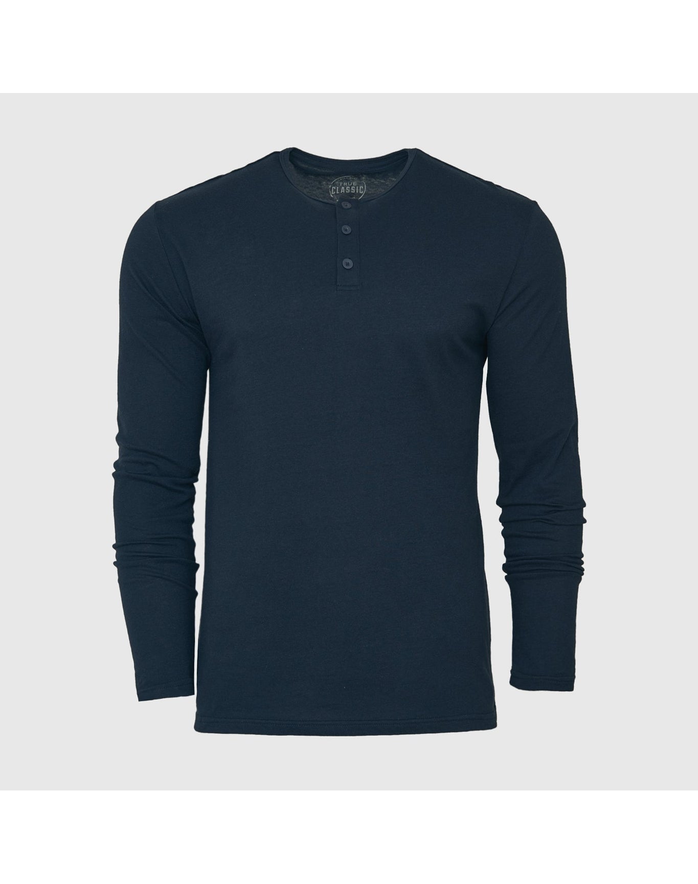 Classic Long Sleeve Henley | Navy