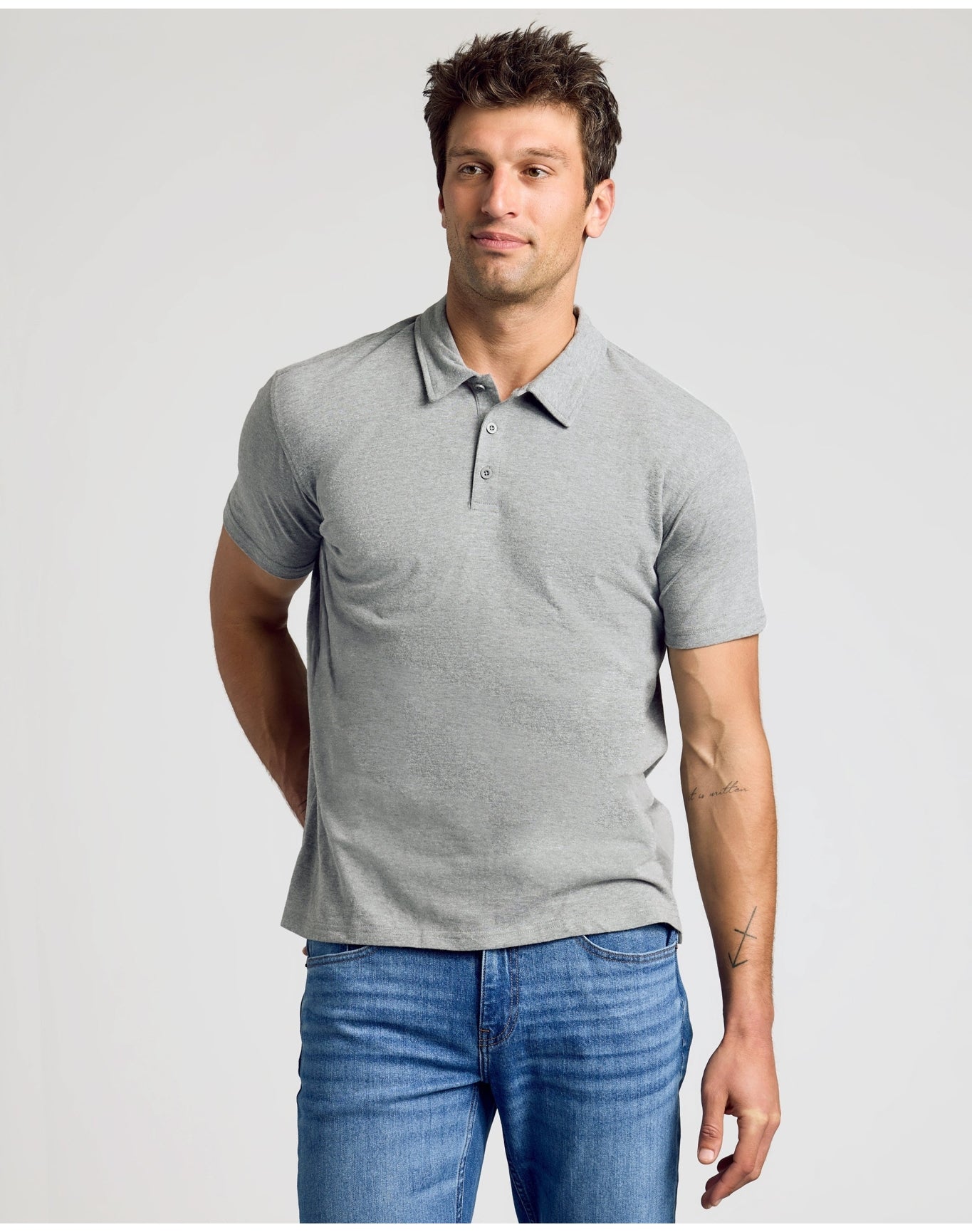 Classic Polo | Heather Gray
