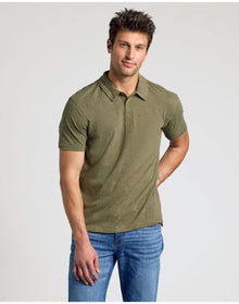 Classic Polo | Heather Military Green