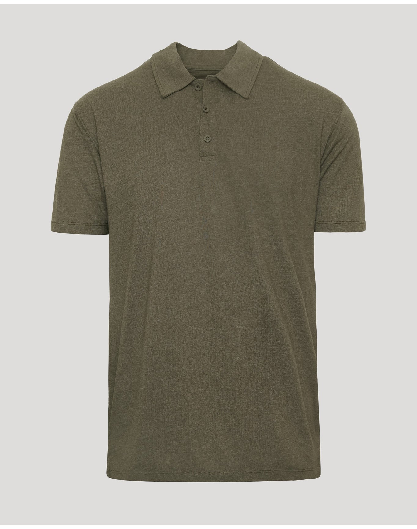 Classic Polo | Heather Military Green