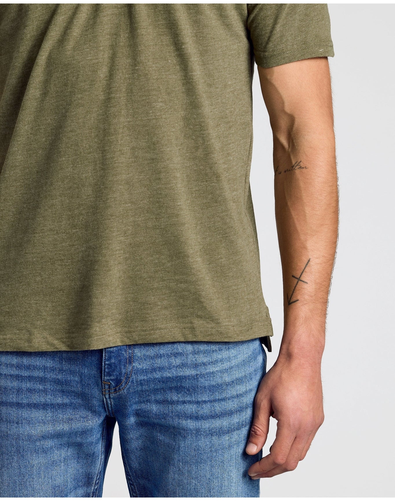 Classic Polo | Heather Military Green