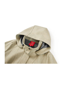 Classic Short Hooded Embroidered Jacket | Green