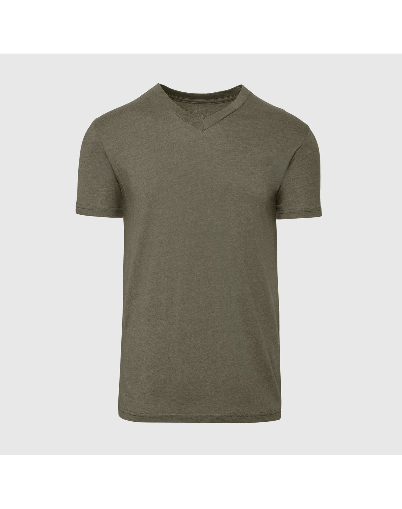 Classic V-Neck | Heather Military Green