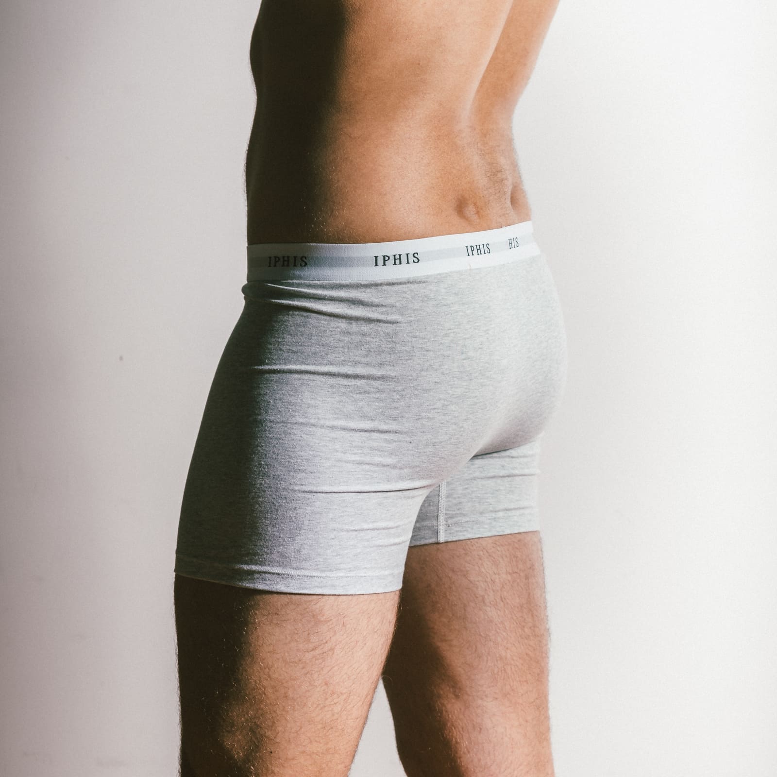 Heather Grey-Classic-Cotton-Boxer-Brief-Male-1