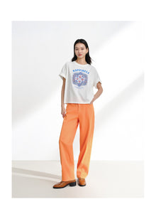 Cotton Embroidered T-Shirt | White