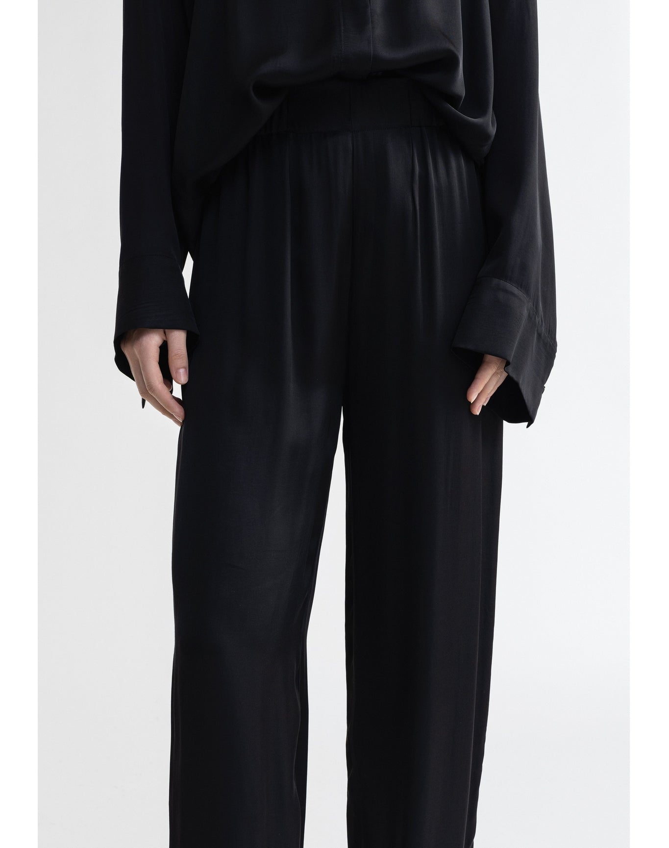 Cougar | Satin Pants | Black