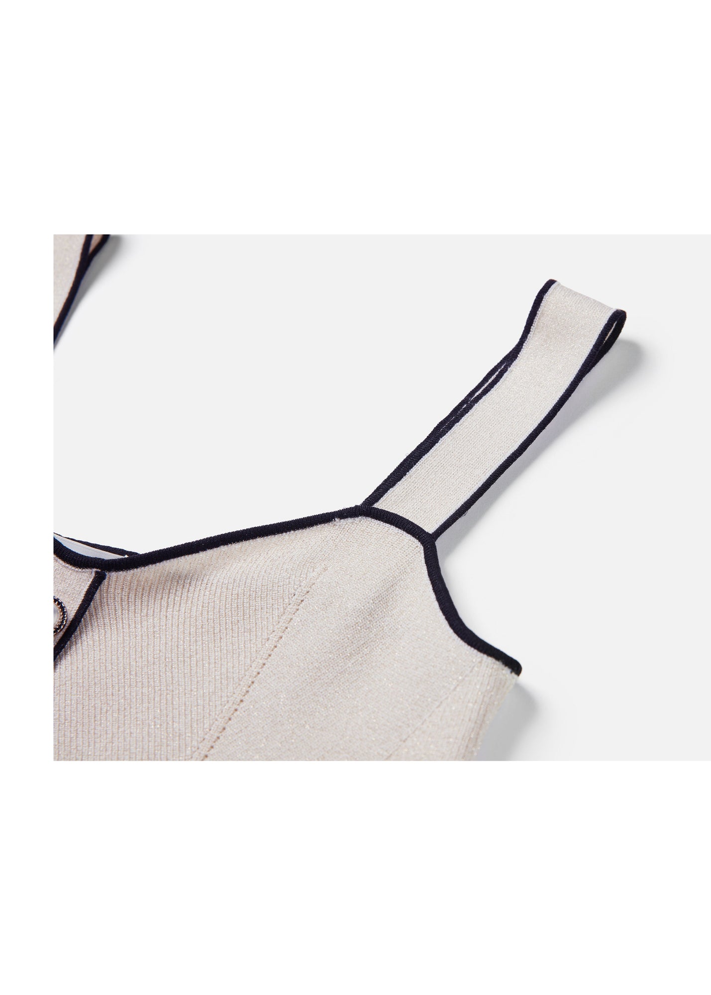 Crepe Vest | Beige