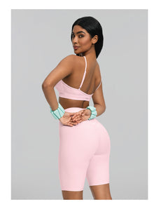 Criss-Cross Bra Top | Ballet Pink