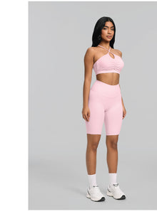 Criss-Cross Bra Top | Ballet Pink