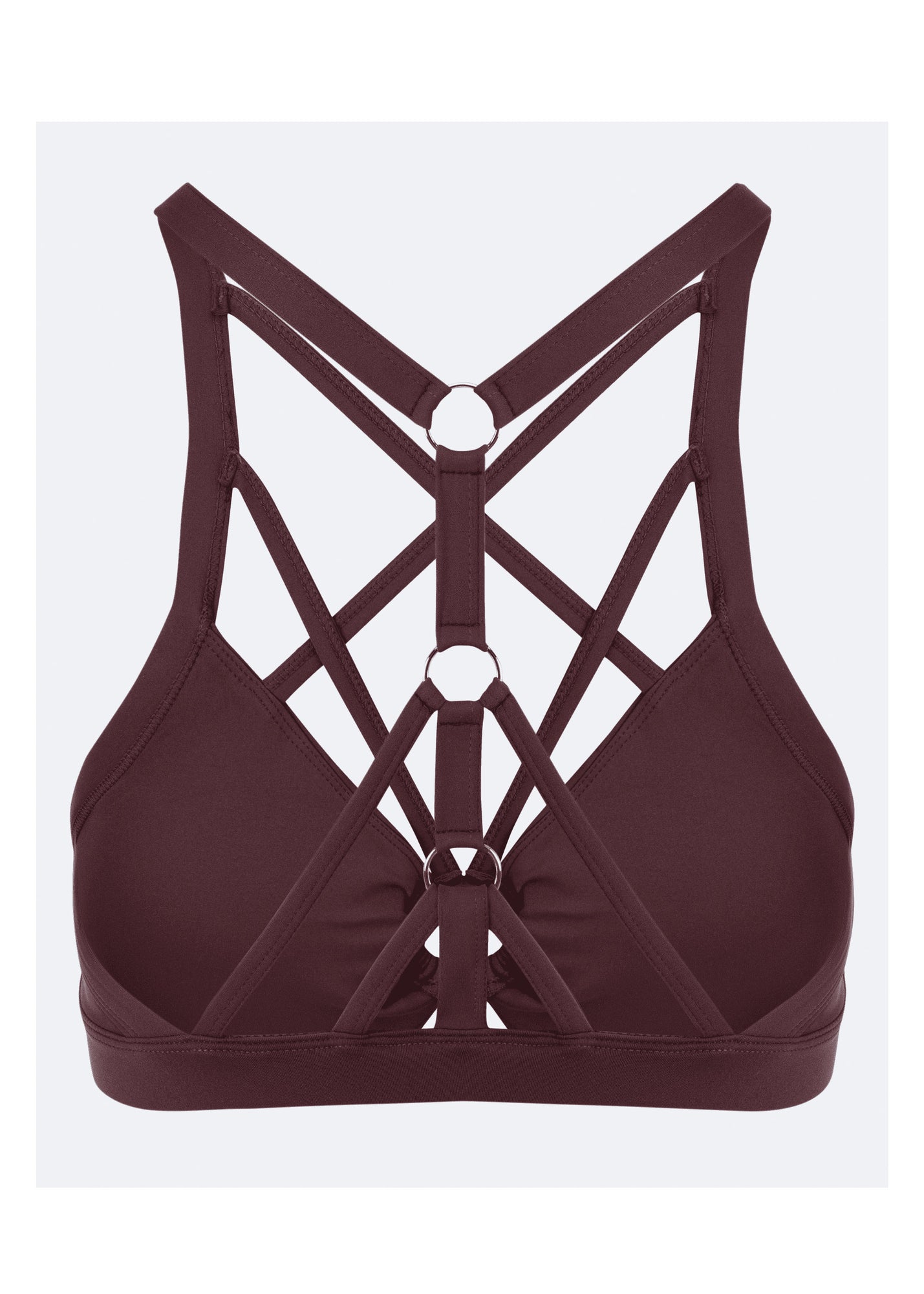 Criss Cross Front Top | Burgundy