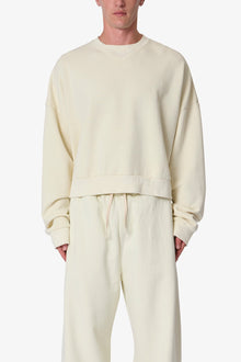 Cropped Crewneck | Off White