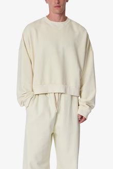Cropped Crewneck | Off White