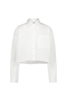 Boxy Button-Down Shirt | White