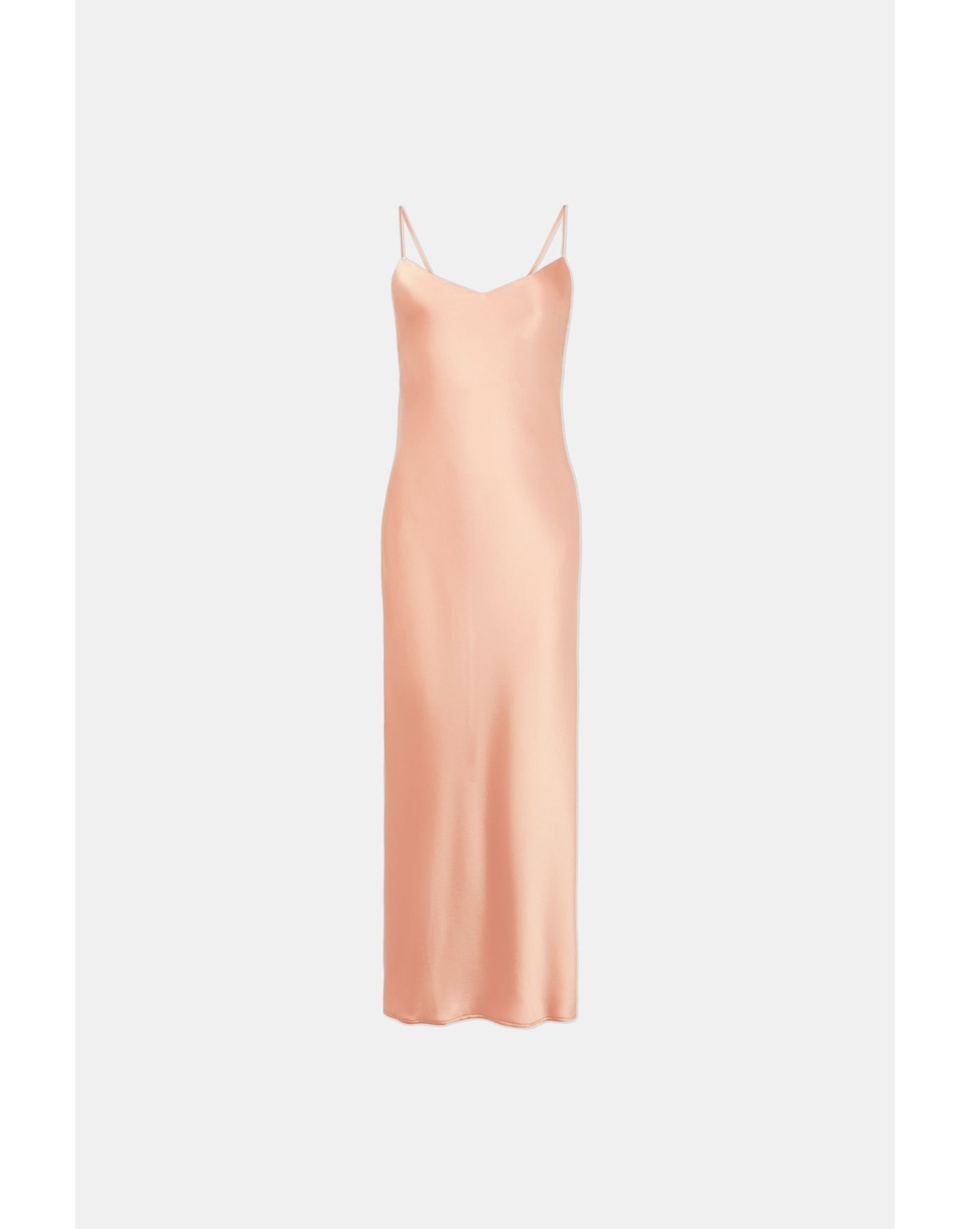 Cropped V Neck Slip Dress | Blush