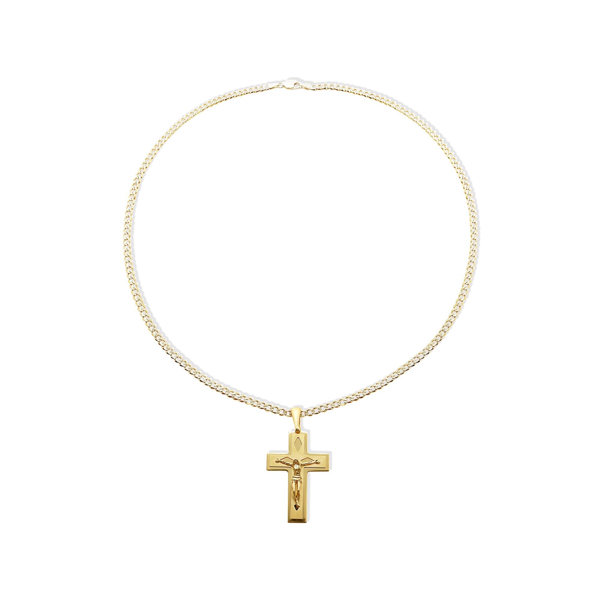 The Maiori Cross Necklace | 18KT Gold Vermeil & Sterling Silver