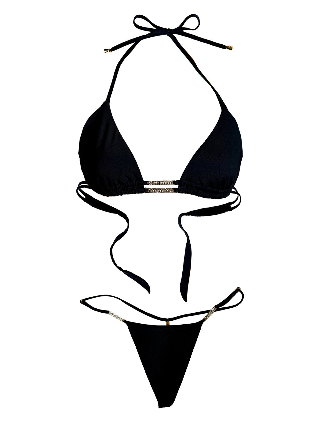 Evie Thong Bottom | Black
