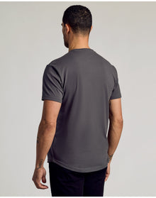 Curved Hem Classic Crew Neck | Carbon