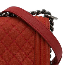 Chanel | Pre-Owned Old Medium Quilted Caviar Boy Flap - I | Red