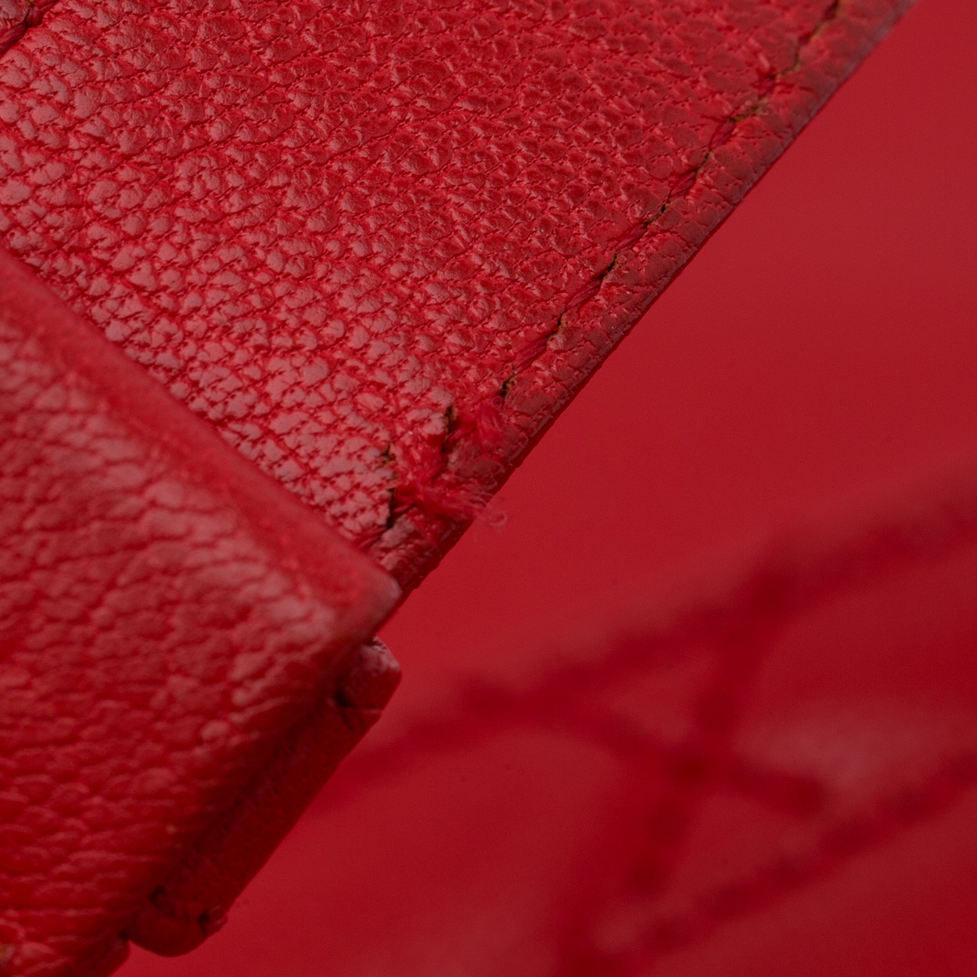 Chanel | Pre-Owned Small Quilted Goatskin Double Carry Waist Chain Flap - I | Red