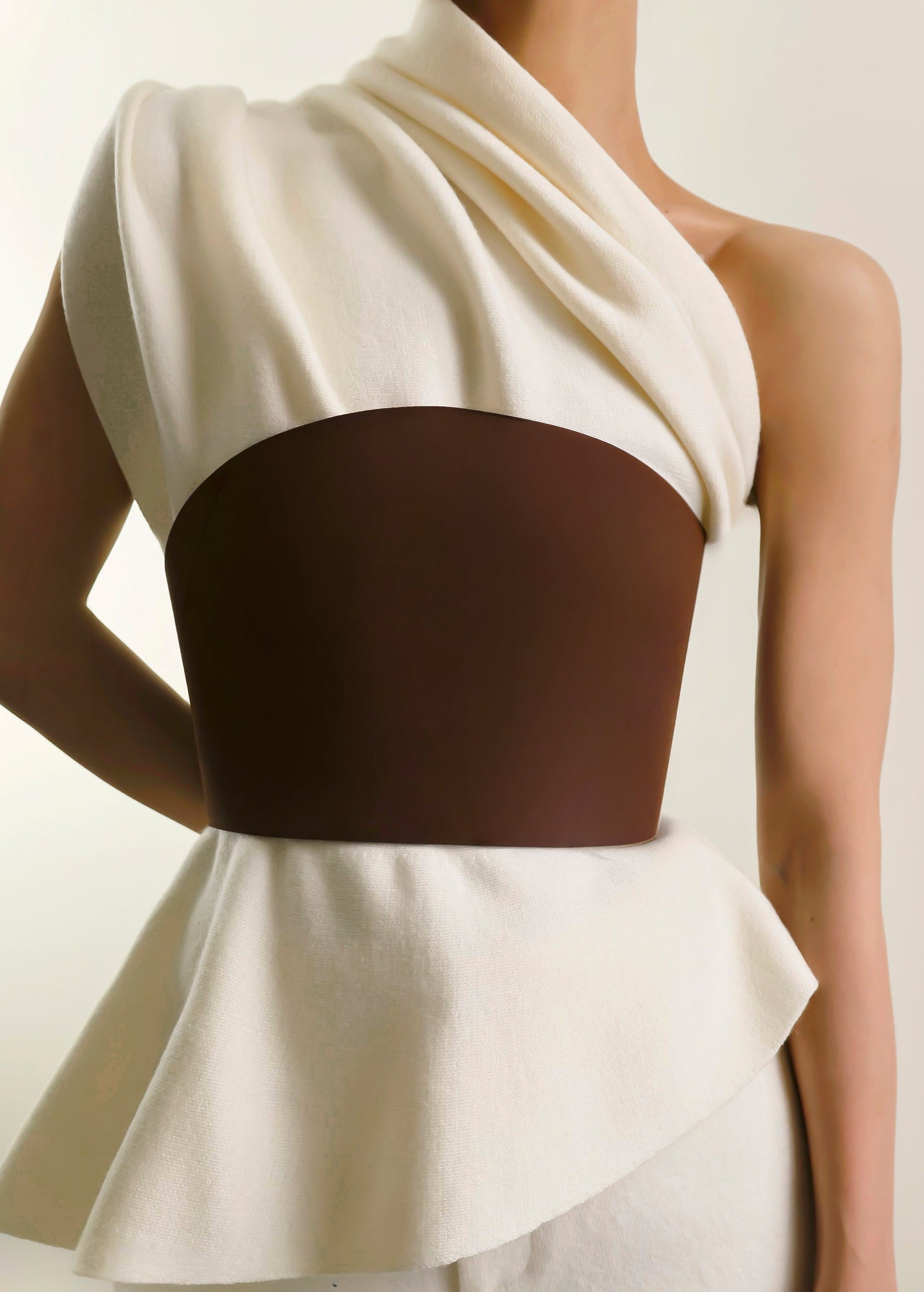 Undone Corset Suede Belt | Chocolate