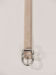 Mija Suede Belt | Blush & Silver