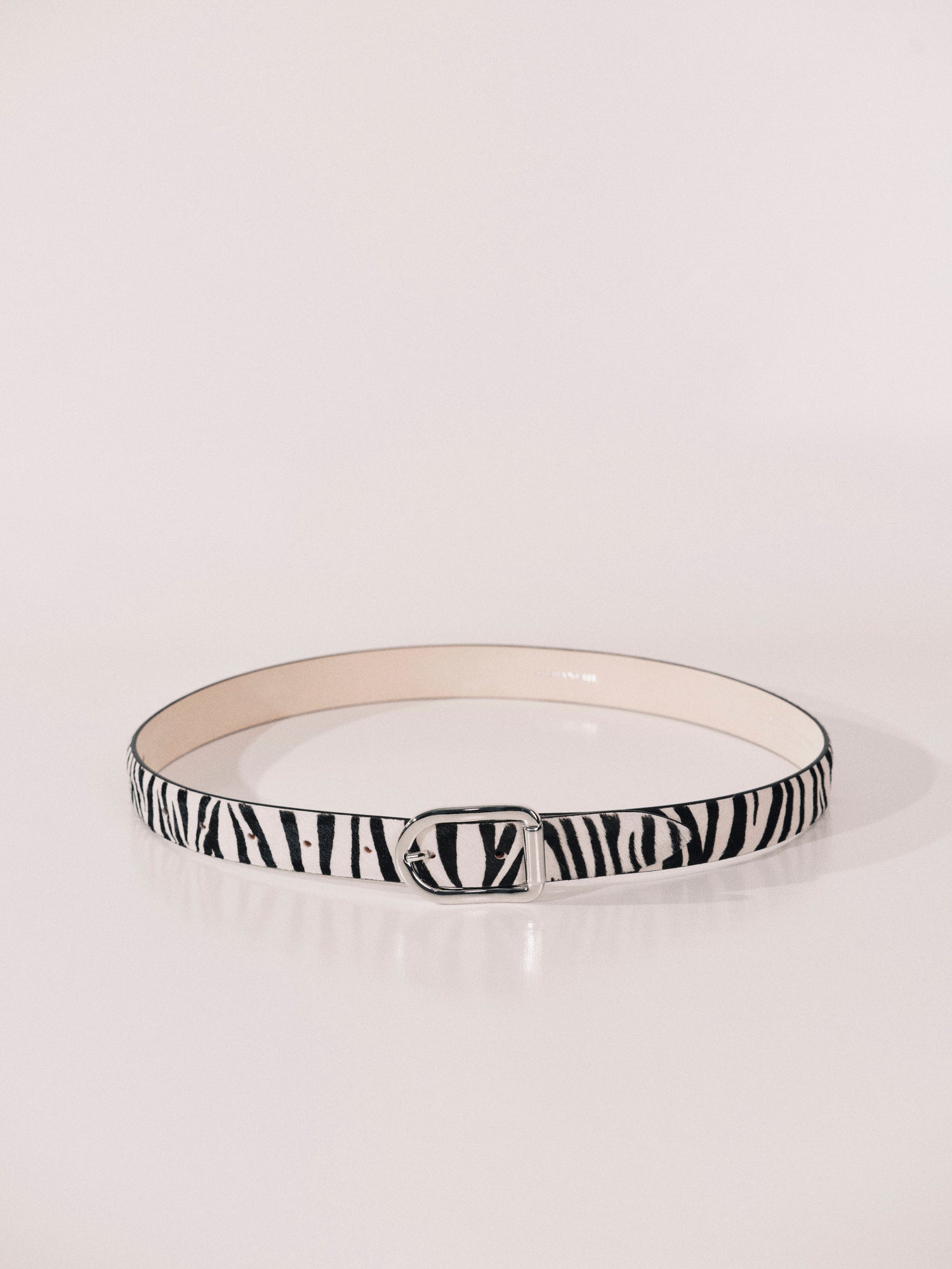 Mija Zebra Calf Hair Silver | Black & White Zebra Calf Hair & Silver