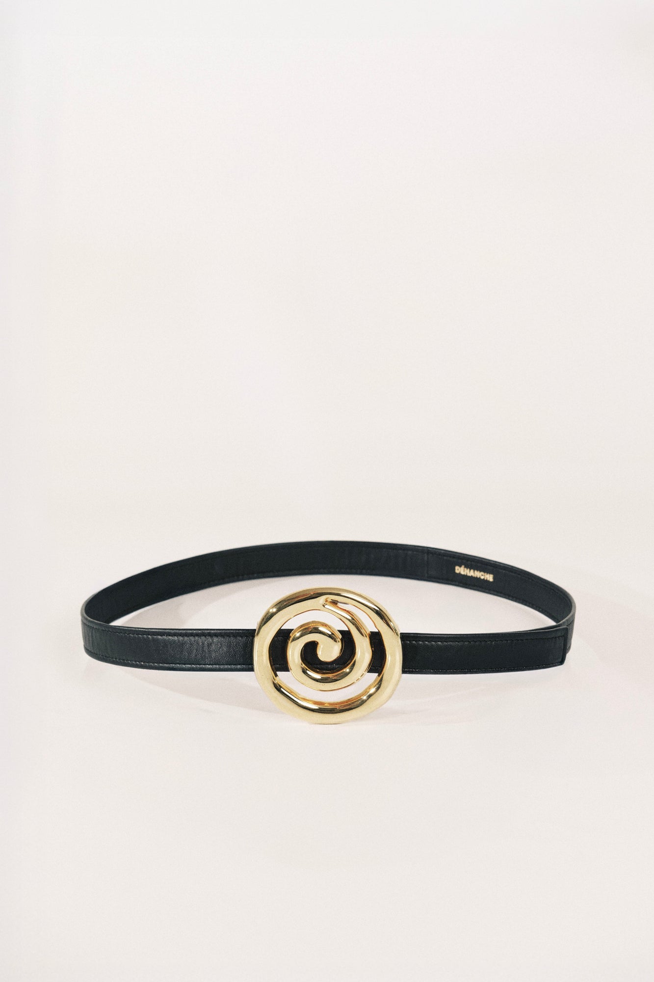 Koru Belt | Black & 24K Gold