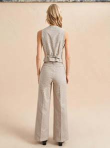 Devon Pant | Ivory x Multi Plaid