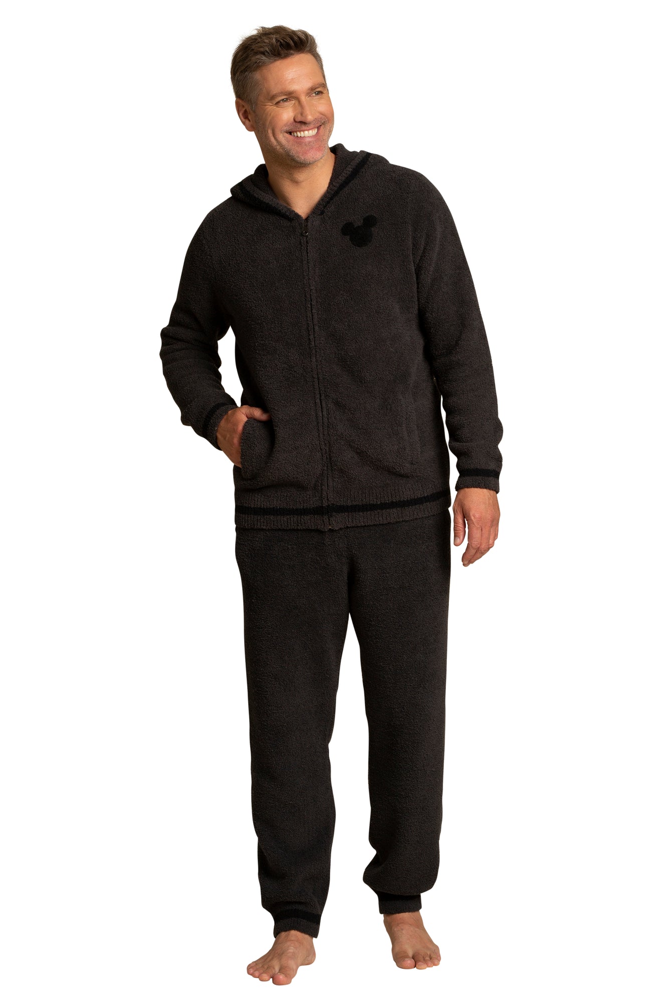 Mens | CozyChic Classic Disney Mickey Hoodie | Carbon