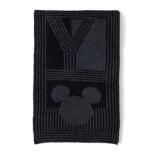 Cozychic Disney Classic Deco Stripe Mickey Scarf | Carbon/Black