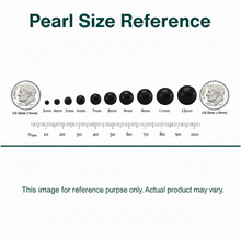 Round Stud Earrings | 14K Yellow Gold | 1/10 Carat Lab Grown Diamond/Black Tahitian Pearl | 9mm - 10mm | G-SI