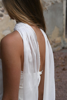 Vitoria Cape Dress | Ivory