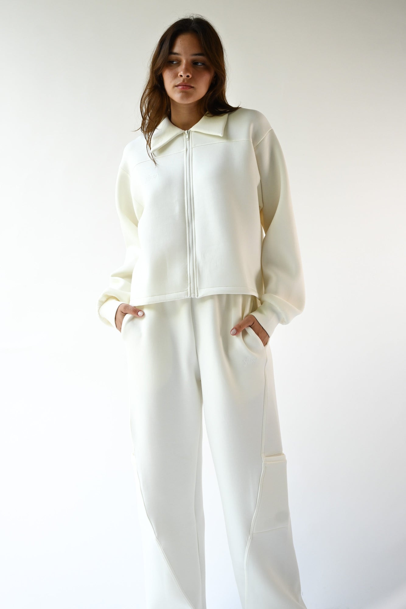 Kasey Knit Neoprene Jacket | Offwhite