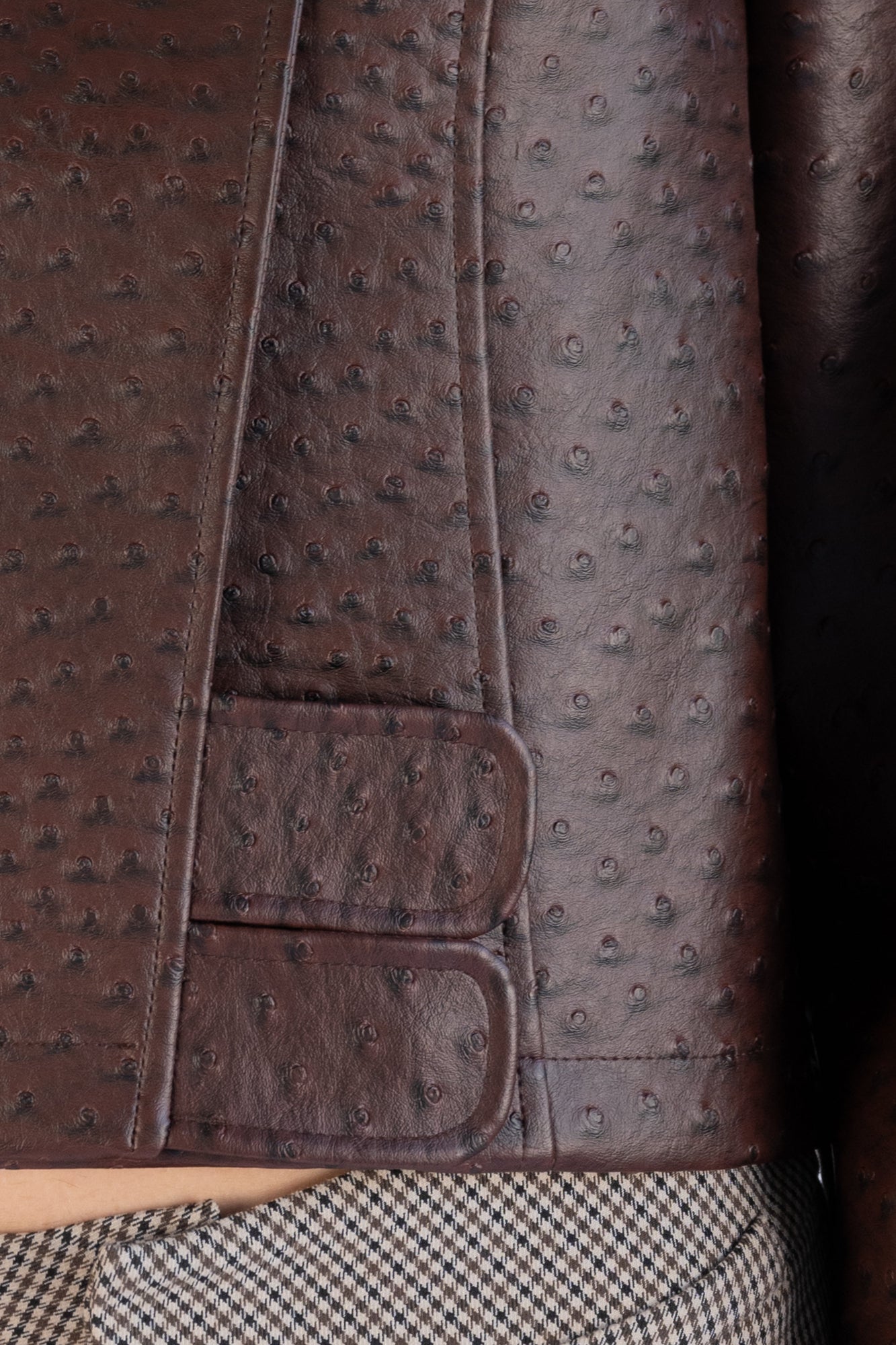 Oliver Ostrich Jacket | Mahogany