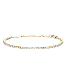 Womens | Quadro Pressed Evergold & Tennis Bracelet Set | Green | Gold