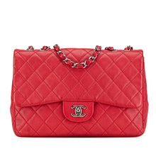 Chanel | Pre-Owned Jumbo Classic Caviar Single Flap | Red
