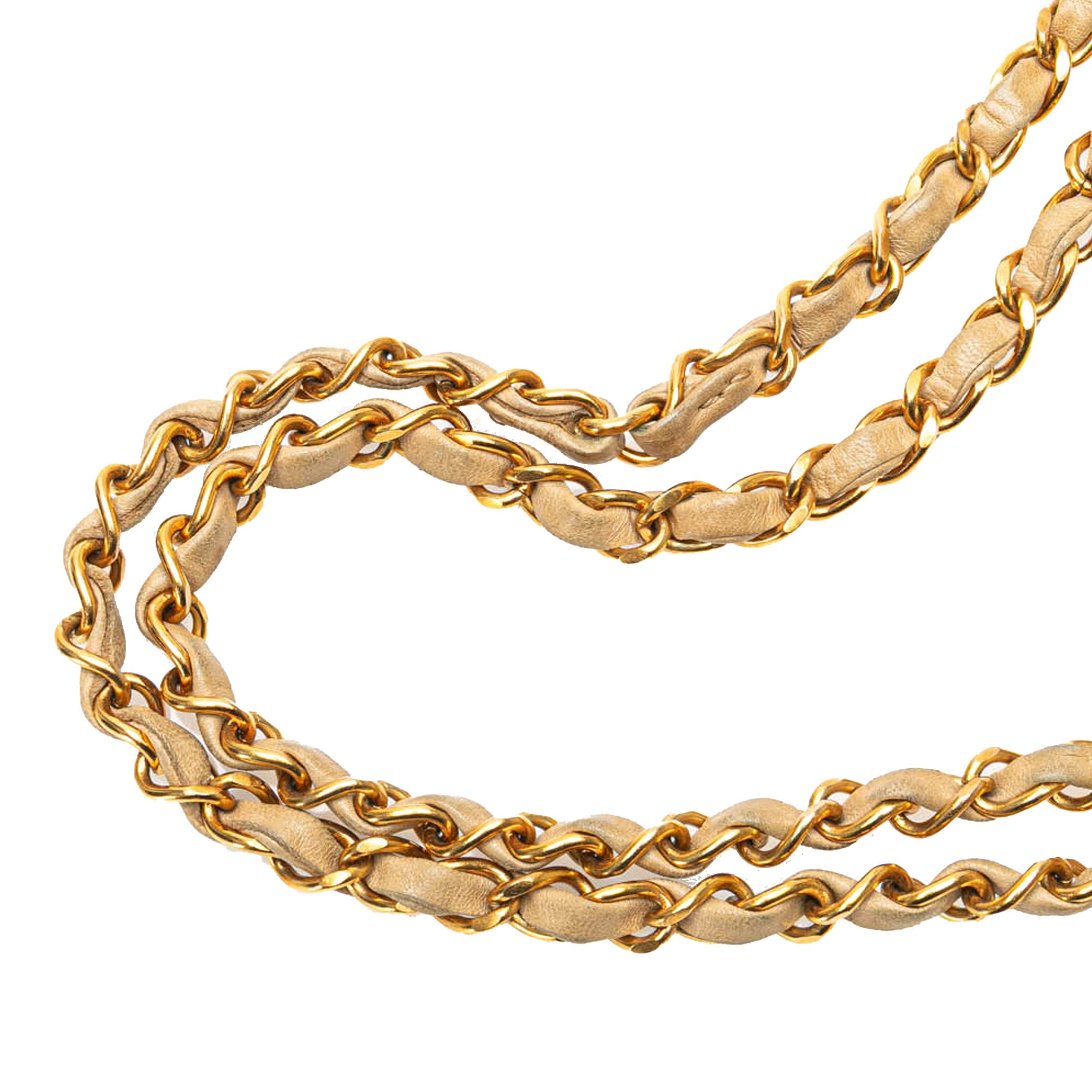 Chanel | Pre-Owned Medium Classic Lambskin Double Flap | Brown/Nude