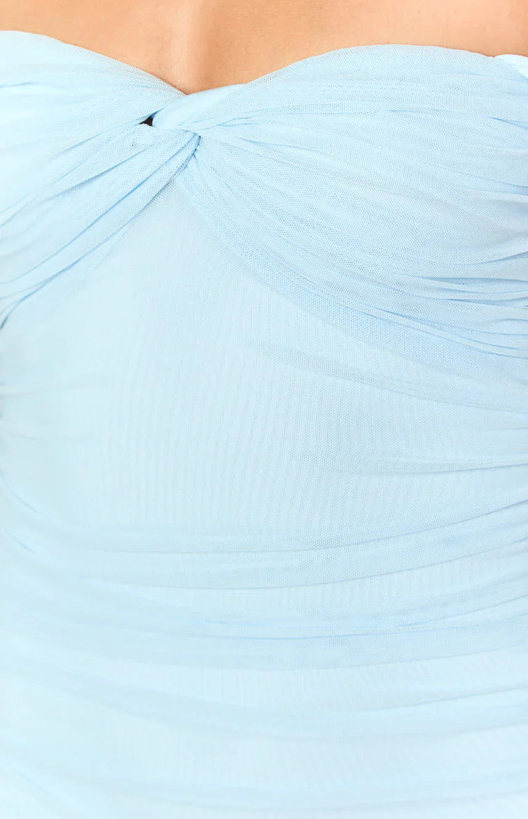 Dahla Off The Shoulder Maxi Dress | Blue