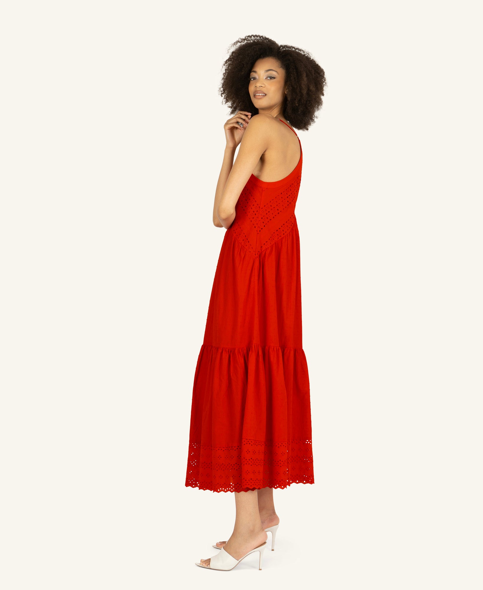 Daniella Dress | Cherry Red