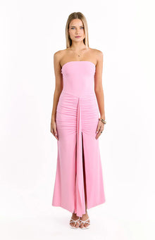Danielle Strapless Maxi Dress | Pink