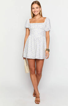 Danyal Floral Mini Dress | Purple