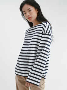 Clarity Top | Navy/White