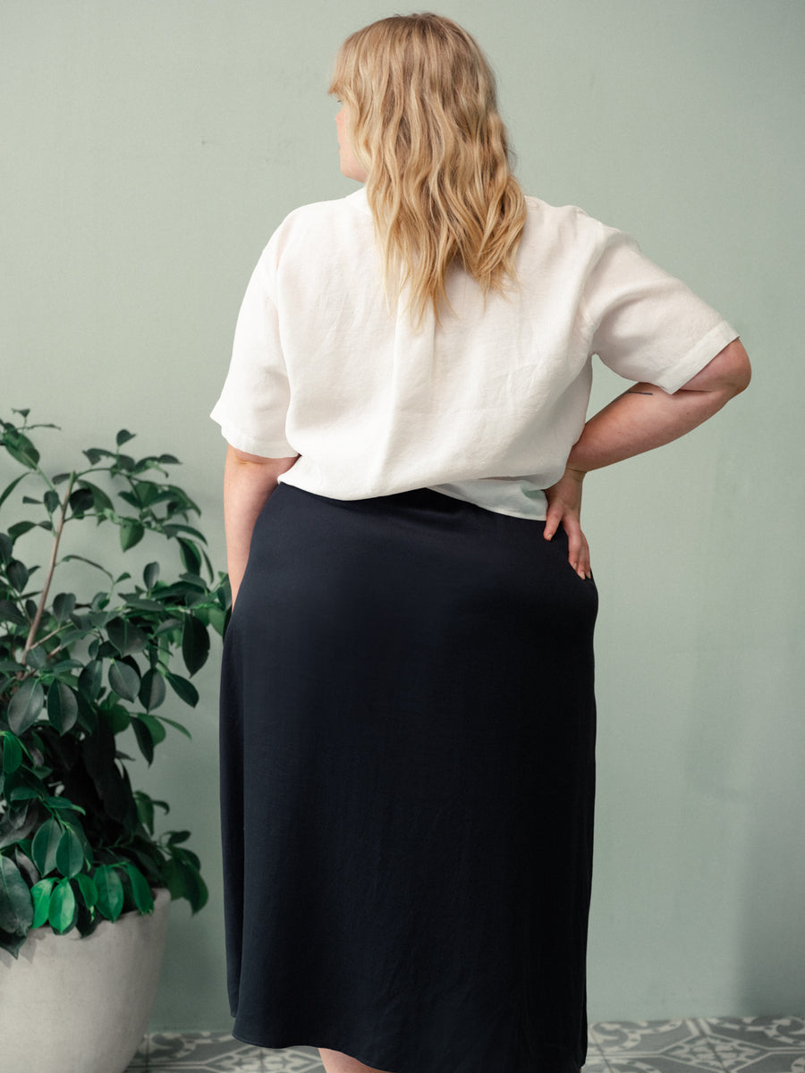 Gaze Midi Skirt | Black