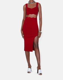 Delia Scalloped Skirt | Rouge Piaf