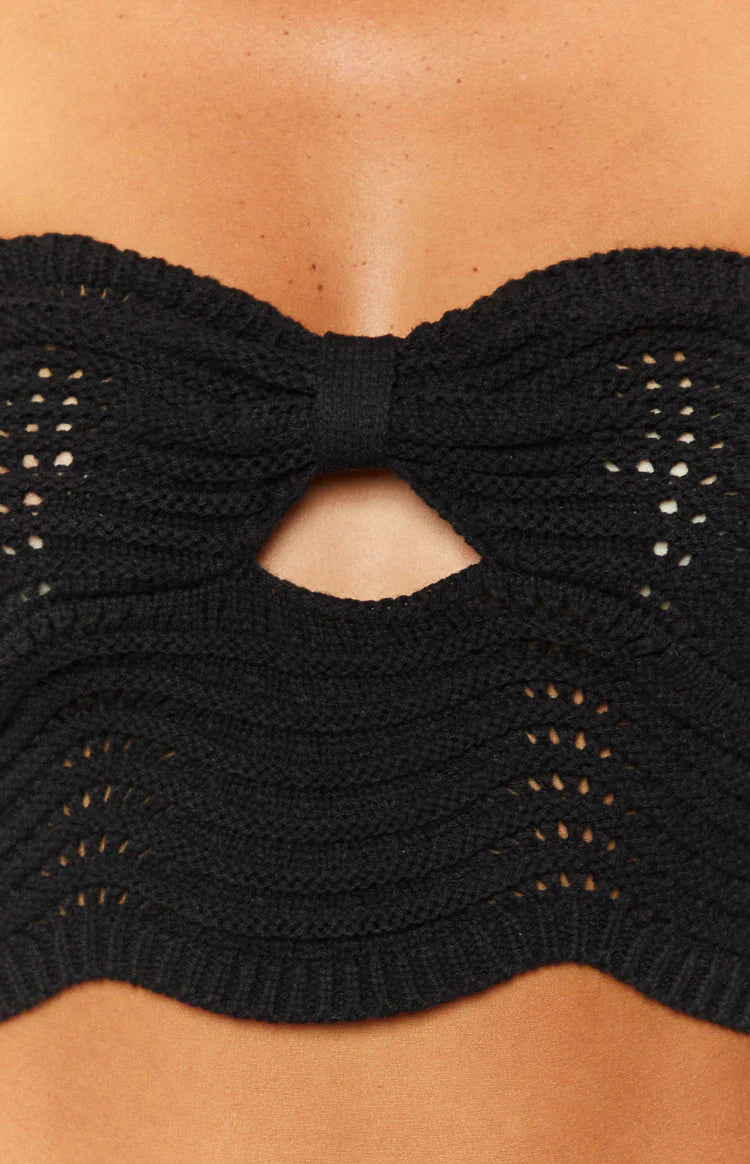 Deni Knit Top | Black