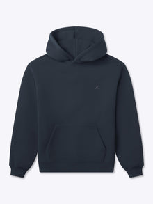 Womens | Divine Relaxed-Fit Fleece Hoodie | Obsidian
