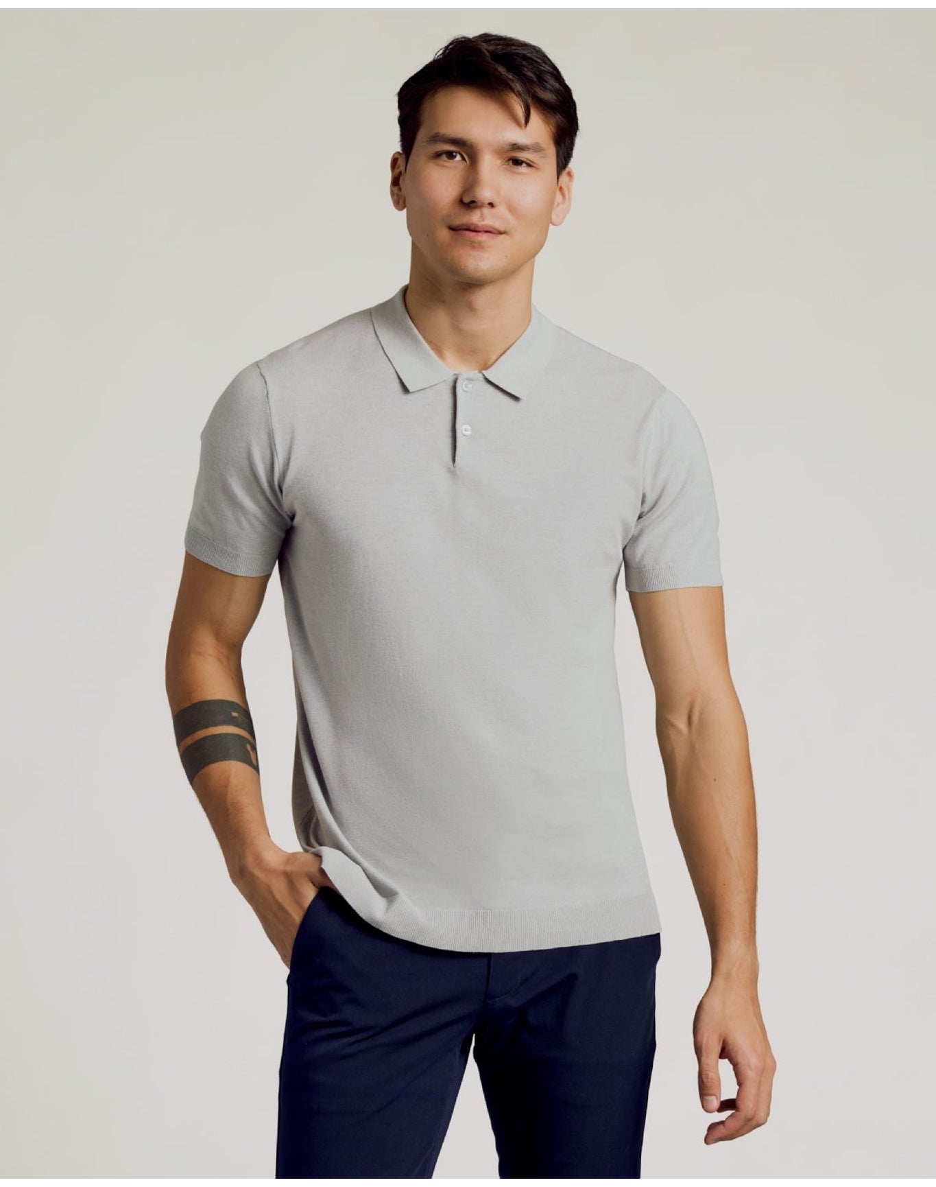 Dressy Polo | Heather Gray