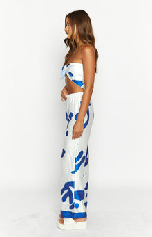 Dylan Print Pants | Blue